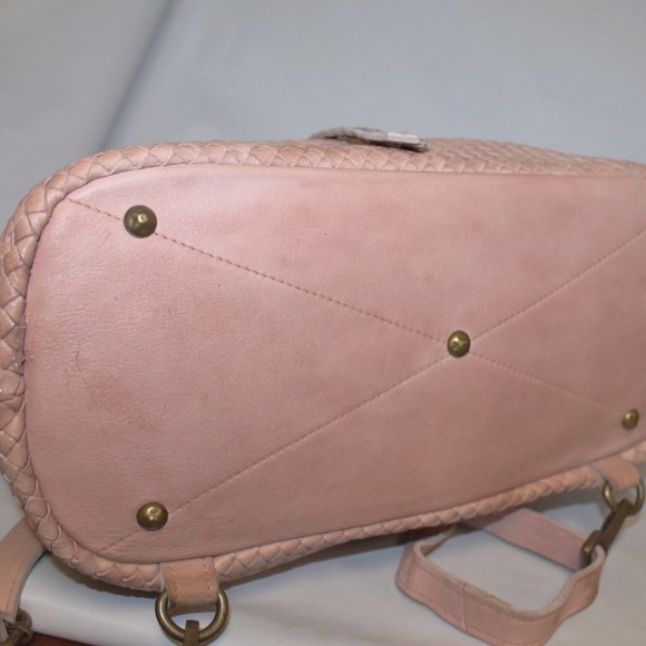 $598 Viola Castellani Milano Woven Intrecciato Leather Stud Backpack Bag Purse main image 6